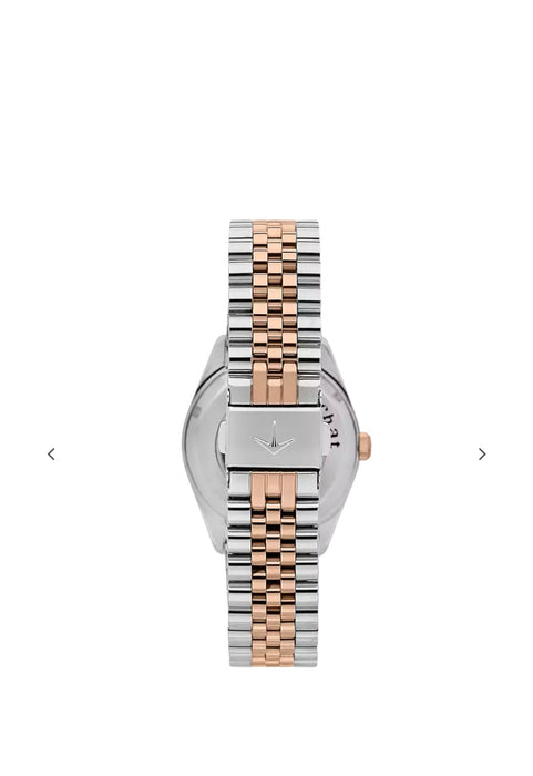 Lucien Rochat Orologio Madame Automatico da Donna scheletrato Bianco e Rose Gold. R0423114501