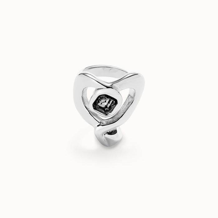 UNO DE 50-Anello placcato argento Sterling con cuore grande