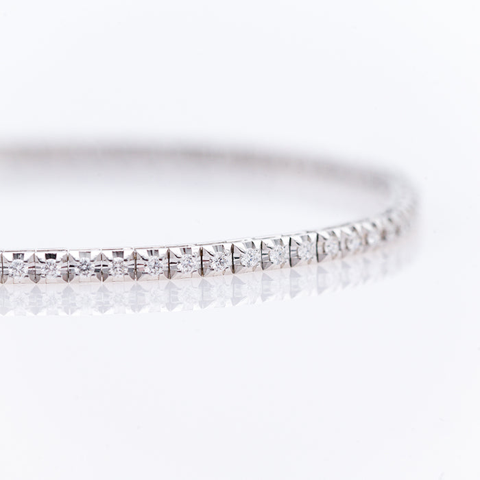 BRACCIALE TENNIS ORO E DIAMANTI NATURALI