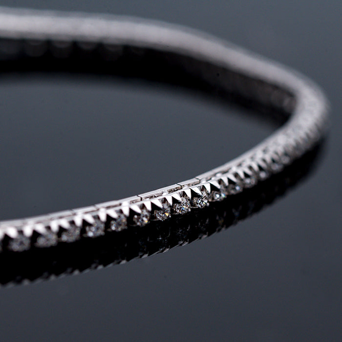 BRACCIALE TENNIS ORO E DIAMANTI NATURALI