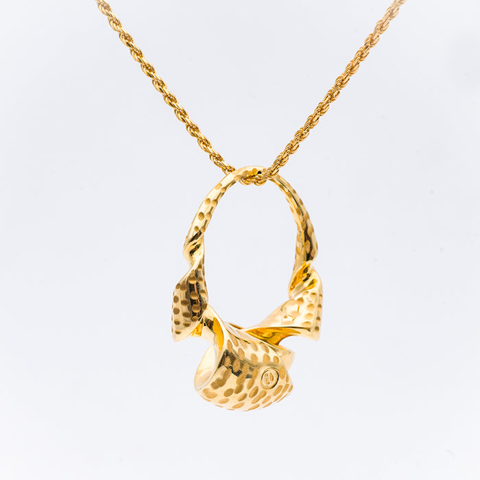 COLLANA ORO GIALLO  18 CARATI-CIONDOLO ORO GIALLO 18 CARATI