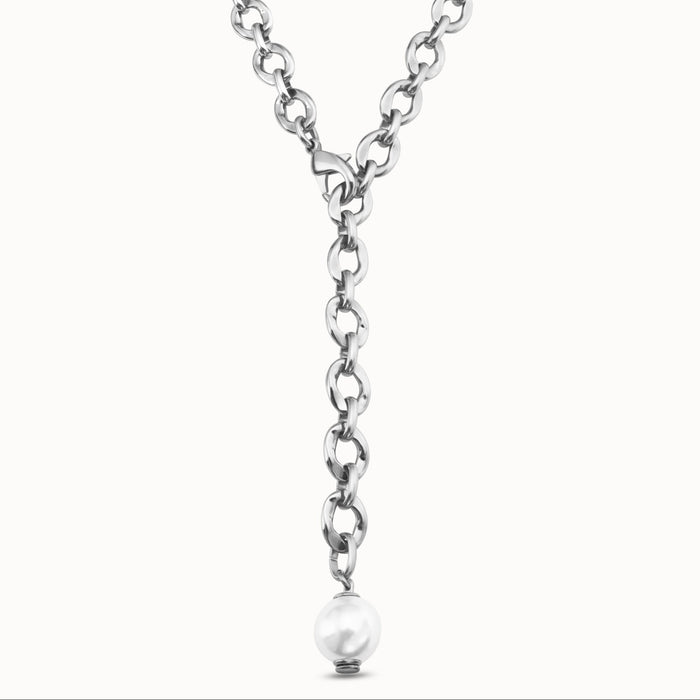 UNO DE 50-Collana placcata argento Sterling a maglie ovali