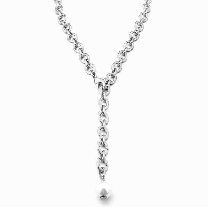 UNO DE 50-Collana placcata argento Sterling a maglie ovali