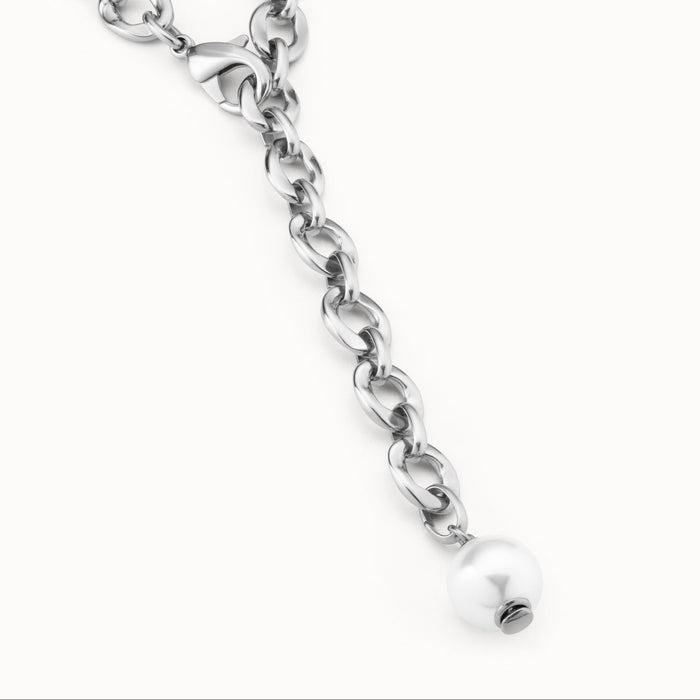 UNO DE 50-Collana placcata argento Sterling a maglie ovali