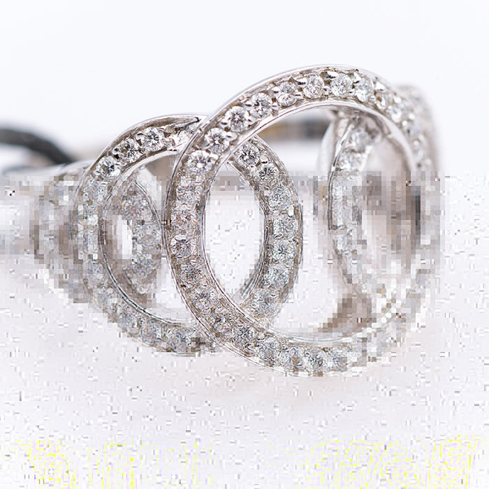 RE CARLO-ANELLO ORO BIANCO E DIAMANTI NATURALI