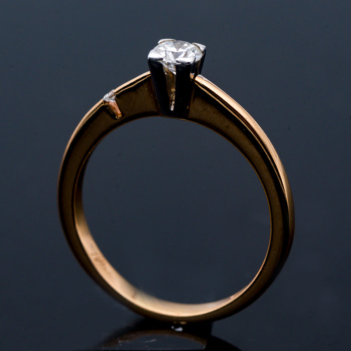 DAVITE E DELUCCHI-ANELLO DONNA IN ORO ROSA E DIAMANTE NATURALE