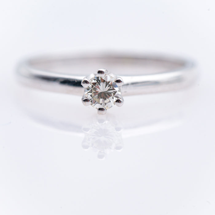 ANELLO DONNA ORO BIANCO 18 CARATI-DIAMANTI NATURALI