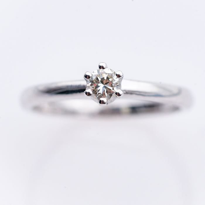 ANELLO DONNA ORO BIANCO 18 CARATI-DIAMANTI NATURALI