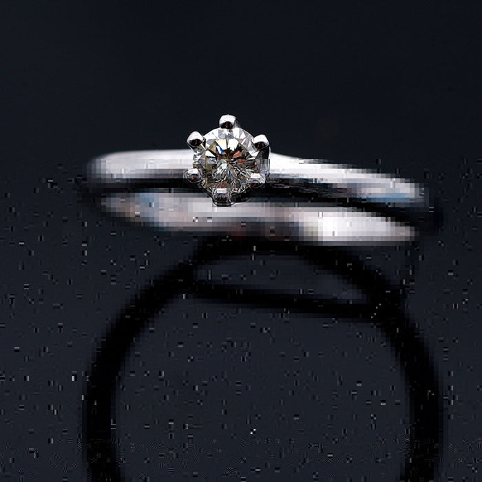 ANELLO DONNA ORO BIANCO 18 CARATI-DIAMANTI NATURALI