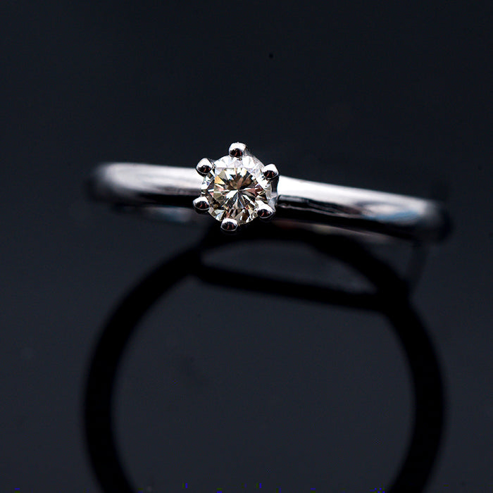 ANELLO DONNA ORO BIANCO 18 CARATI-DIAMANTI NATURALI