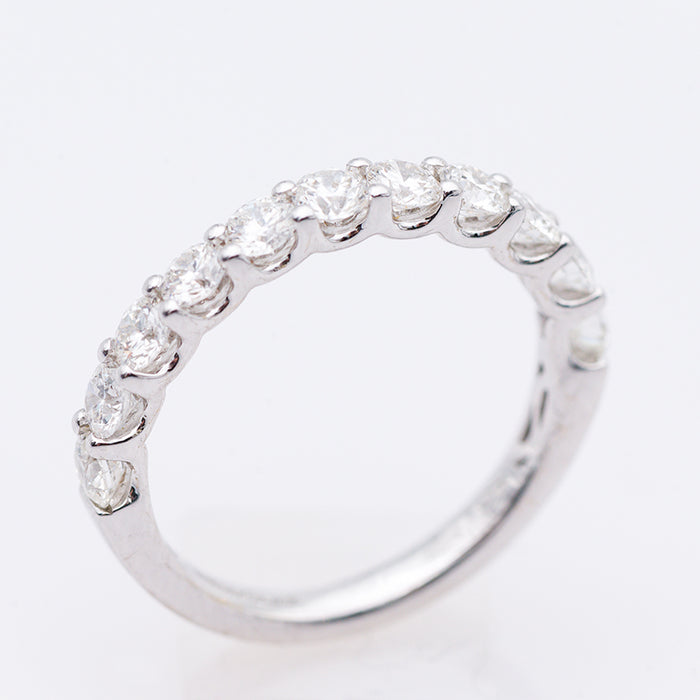 GIORGIO VISCONTI-ANELLO DONNA ORO BIANCO E DIAMANTI NATURALI