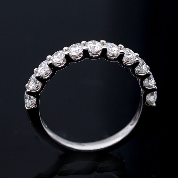 GIORGIO VISCONTI-ANELLO DONNA ORO BIANCO E DIAMANTI NATURALI