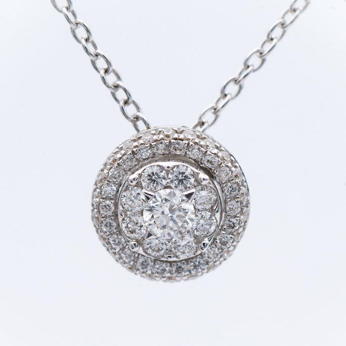 DAVITE E DELUCCHI-ORO BIANCO 18 CARATI E DIAMANTI NATURALI