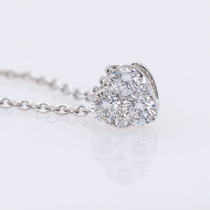 GIORGIO VISCONTI -GIROCOLLO   ORO BIANCO 18 CARATI -DIAMANTI NATURALI