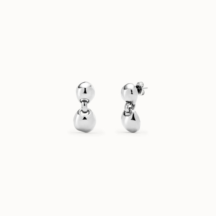 UNO DE 50-Orecchini placcati argento Sterling con due sfere