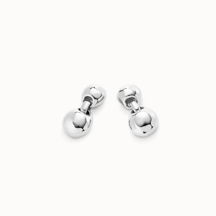 UNO DE 50-Orecchini placcati argento Sterling con due sfere