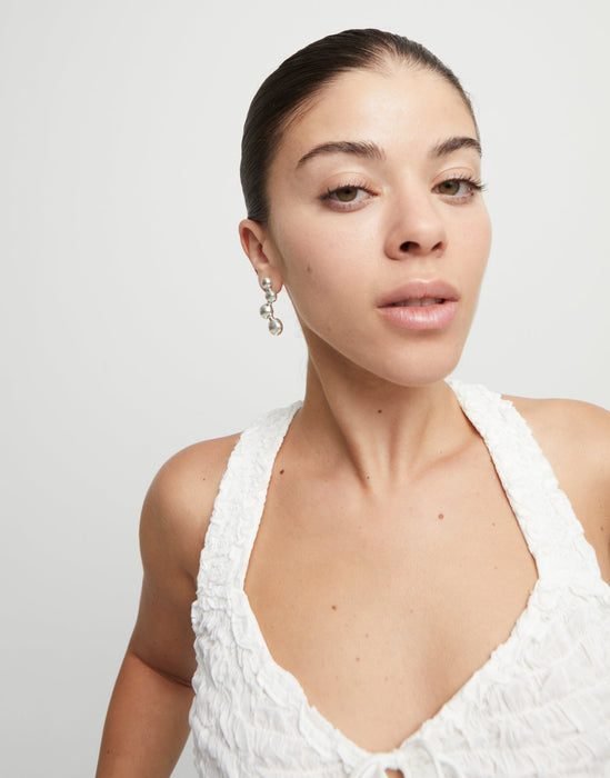 UNO DE 50-Orecchini placcati argento Sterling con quattro sfere a forma di bolle