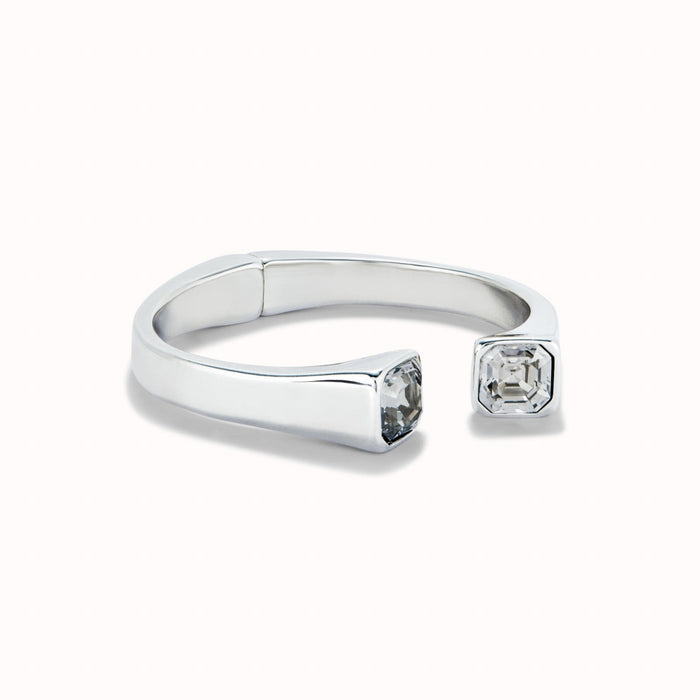 UNO DE 50-Bracciale placcato argento sterling con cristallo bianco
