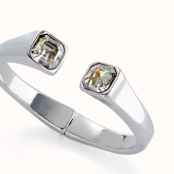 UNO DE 50-Bracciale placcato argento sterling con cristallo bianco