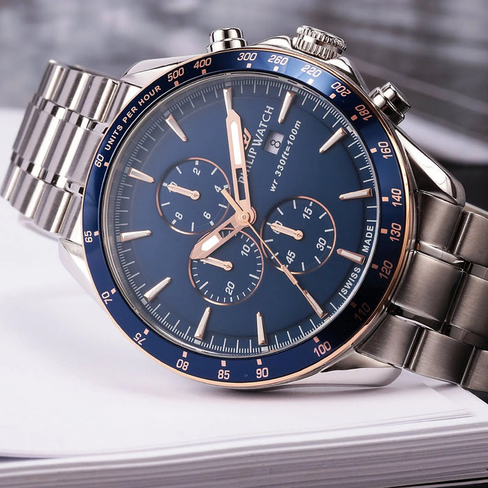 PHILIP WATCH- OROLOGIO DA UOMO CRONOGRAFO BLAZE